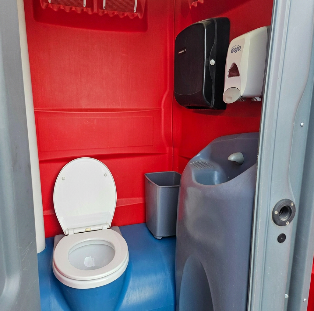 Interior with basin and dispensers